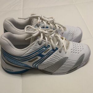 Babolat Women's White and Blue Athletic Shoes